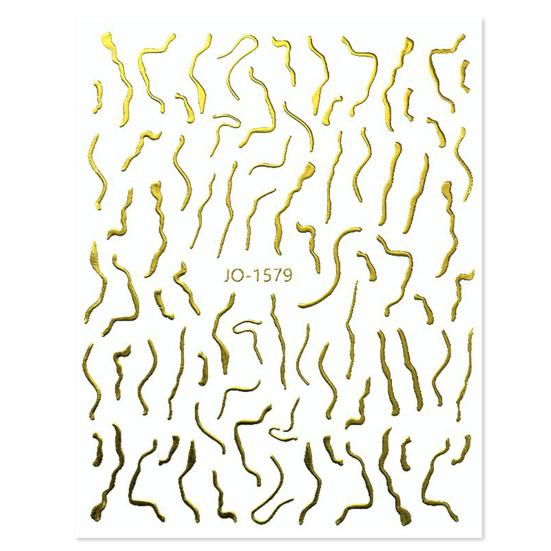 Наклейка для ногтей с нерегулярным узором, несколько стилей, сделай сам