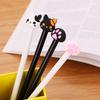 10pcs 0.5mm Creative Stationery Cat Claw Gel Pen Full Needle Head Black Signature Pen Cute Cartoon Water-based Pen