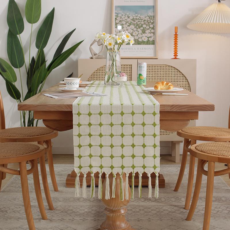 Современный Минималистичный Чехол для Кофейного Столика в Стиле Инс Тканевый Чехол для ТВ-Тумбы Длинная Прямоугольная Скатерть из Хлопка и Льна