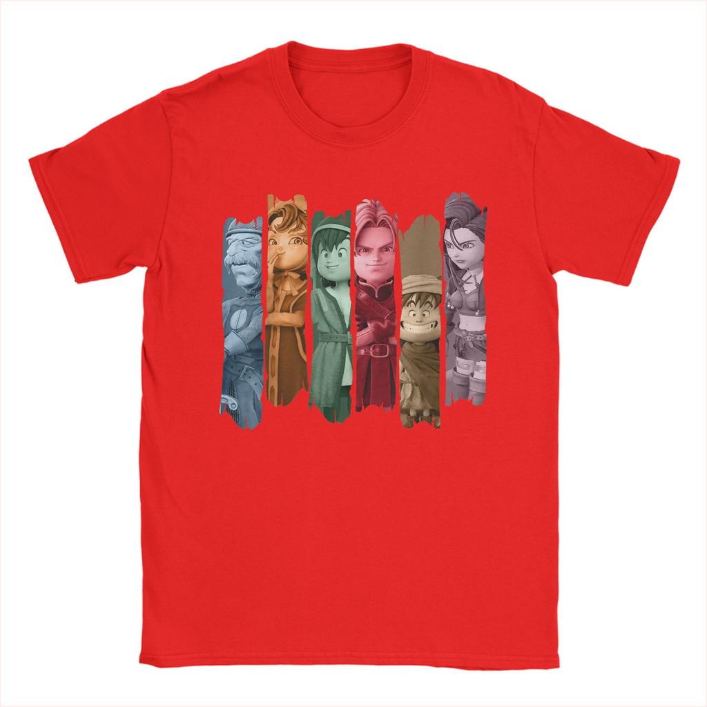 Dragon Quest VII Reimagined Character Banners T-Shirts Men Funny Cotton Tee Shirt Round Collar Short Sleeve T Shirt Gift Tops