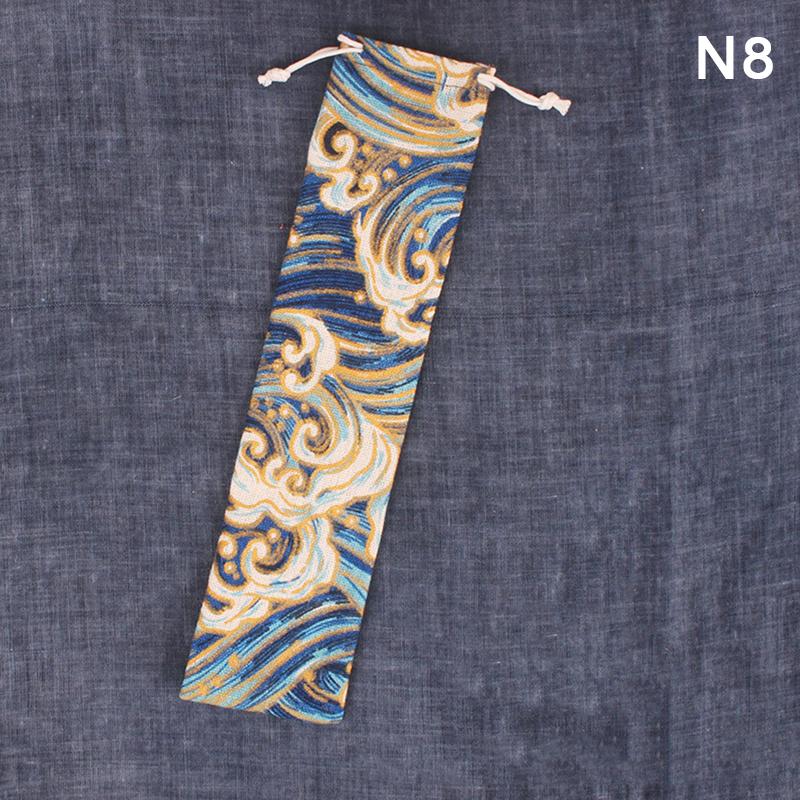 1 шт. многоразовый соломенный мешочек для металлических соломенных столовых приборов, красочный дорожный походный палочки для еды ложка вилка нож сумка для хранения контейнер