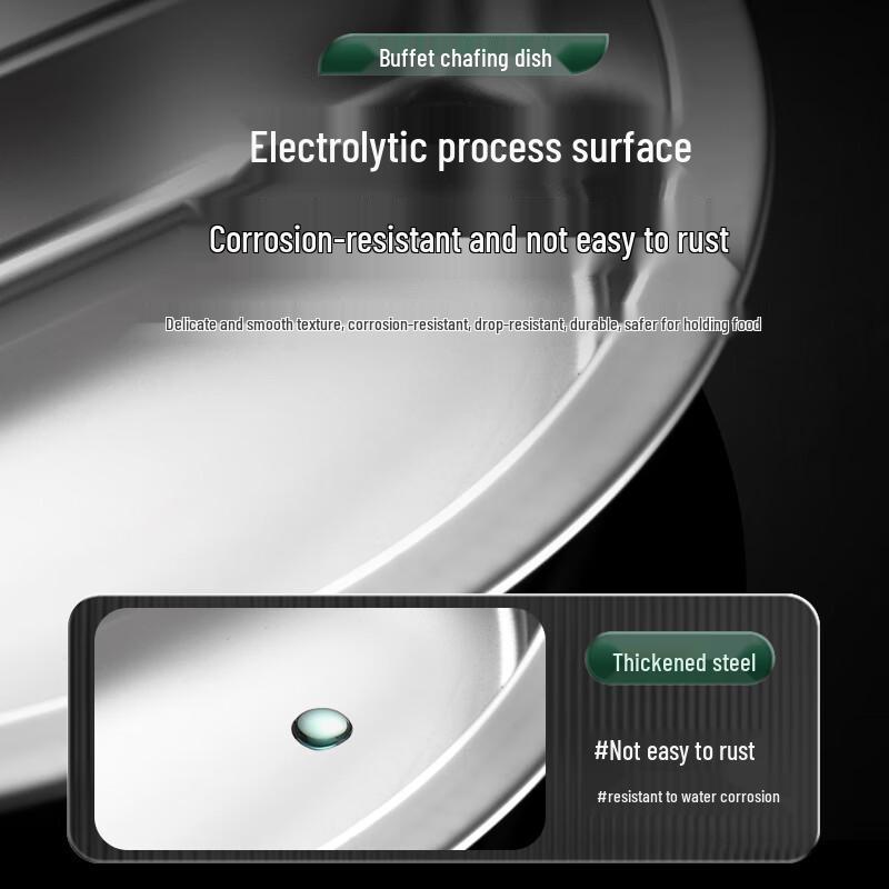 Stainless Steel Rectangular Buffet Food Pan