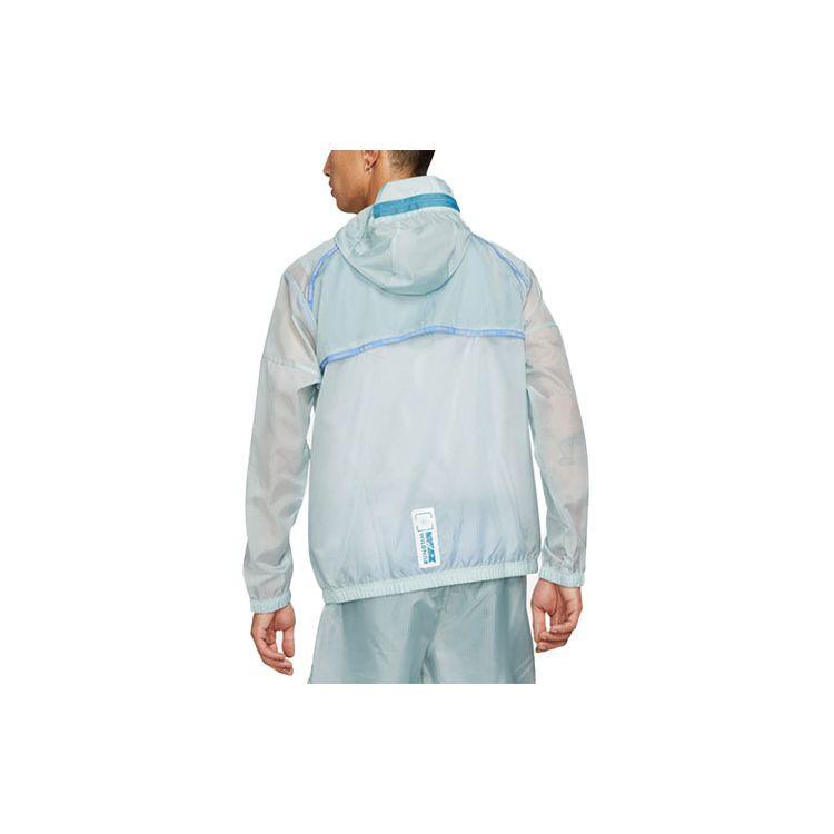 Nike Мужская беговая куртка с принтом Repel Wild Run Windrunner, синяя DD5392-366