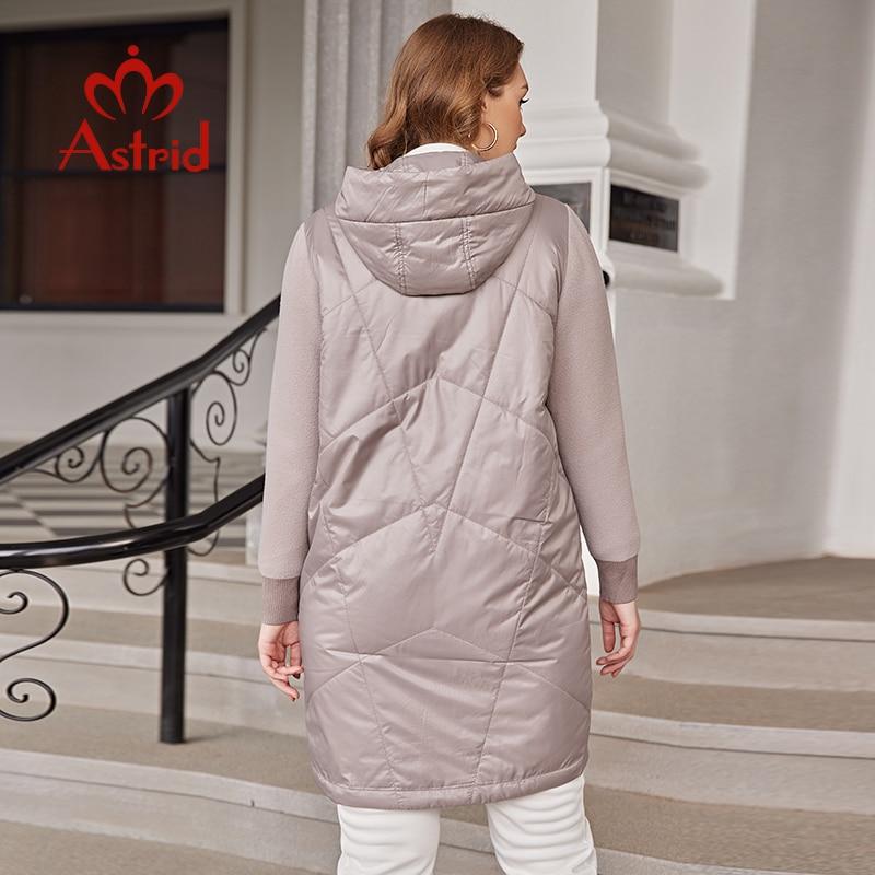 Astrid Autumn Winter Jacket Women 2024 Mid-Length Hooded Design Oversize Elegant Women's Down Jacket Warm Parka Women Coat 9782
