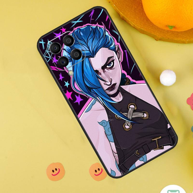 Чехол для Samsung Galaxy M31s M13 M33 M53 M52 M32 M12 M14 M34 M54 M11 M21 M51 M20 M15 M55 с изображением Аркейн Джинкс