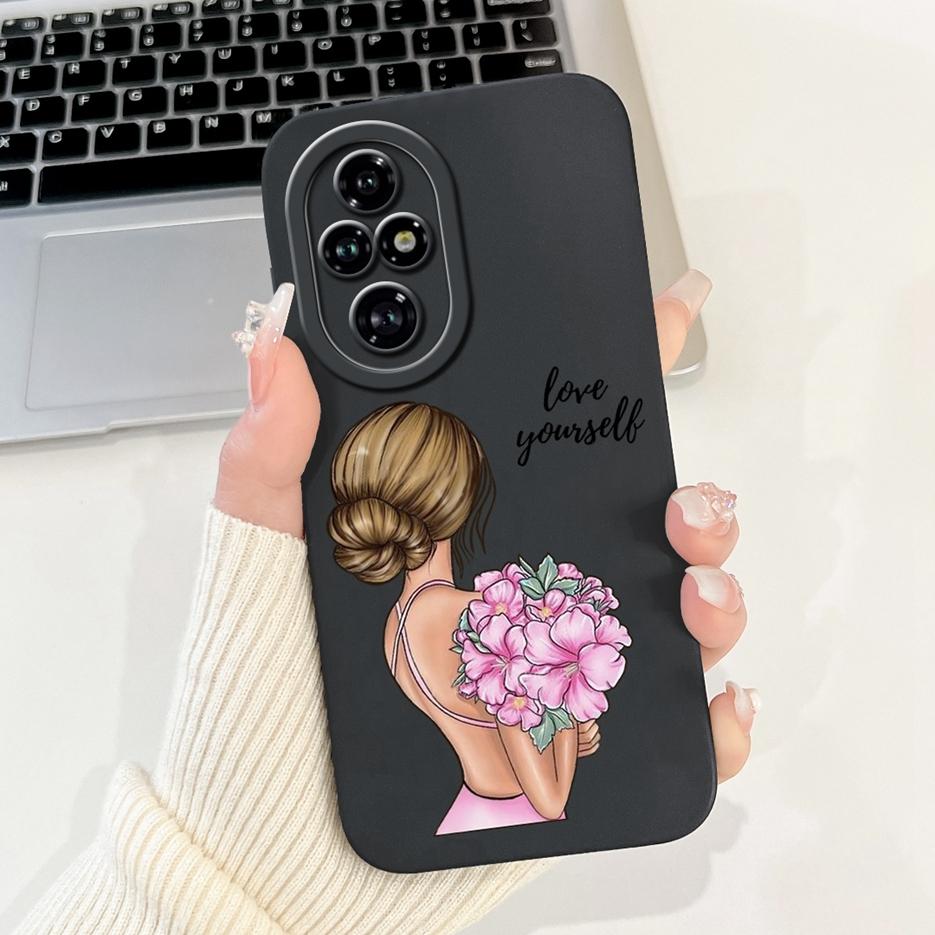 Чехол для Honor 200 Pro Стильный чехол с конфетным рисунком Полная защита камеры Чехол для телефона Для Honor 200 Lite Honor200 Smart Мягкие чехлы