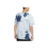 Nike Свободная спортивная футболка с короткими рукавами и принтом Tie-Dye, мужские топы, темно-синяя DD2721-104