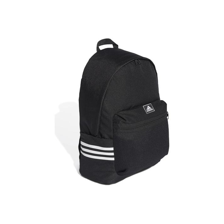 Adidas Classic Three Stripes Polyester Backpack Unisex Backpacks Black FT6713