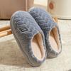 Хлопковые тапочки женские весенне-осенние зимние туфли для дома, комнатные, нескользящие, на толстой подошве, домашнее тепло, парные, мужские