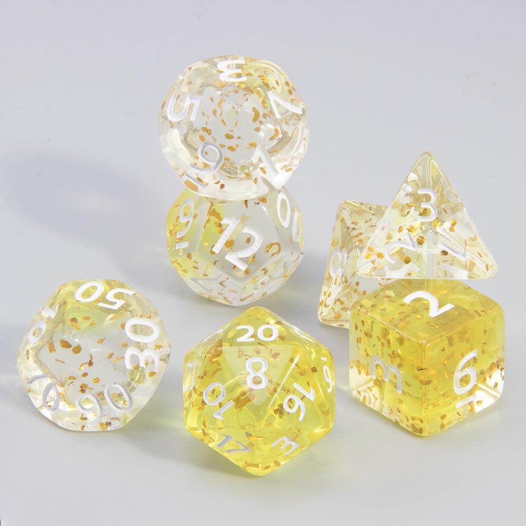 Набор игральных костей DND из 7 кубиков с эффектом многогранной туманности и блеска D4 D6 D8 D10 D% D12 D20 для настольных игр DND RPG