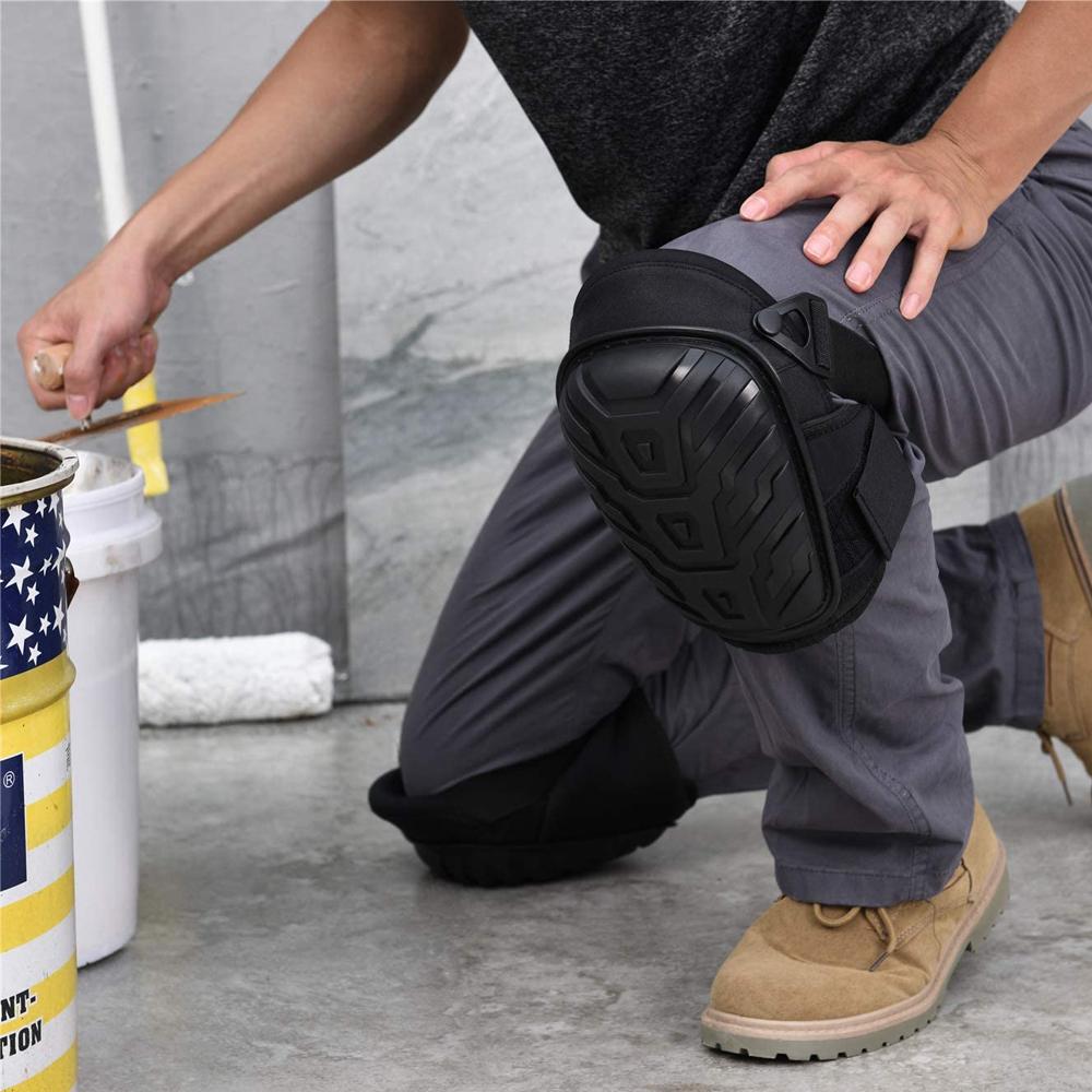 Профессиональные наколенники для работы. Прочные наколенники из пенопласта для садоводства, напольных покрытий с удобной гелевой подушкой.
