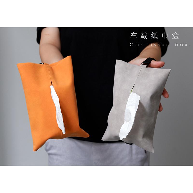 Универсальный замшевый автомобильный чехол для салфеток, солнцезащитный козырек на спинку стула, подвесной тип, автомобильный ящик для салфеток, подлокотник, коробка для хранения полотенец