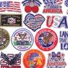 США 250-летие Вышитая нашивка Пришивные или приклеиваемые на утюге нашивки на одежду Американский/США Аппликация Декоративные нашивки для шитья