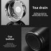 2025 Smart Thermos Cup LED Touch Digital Display Temperature Water Cup Stainless Steel High Appearance Level Tea Separation Cup
