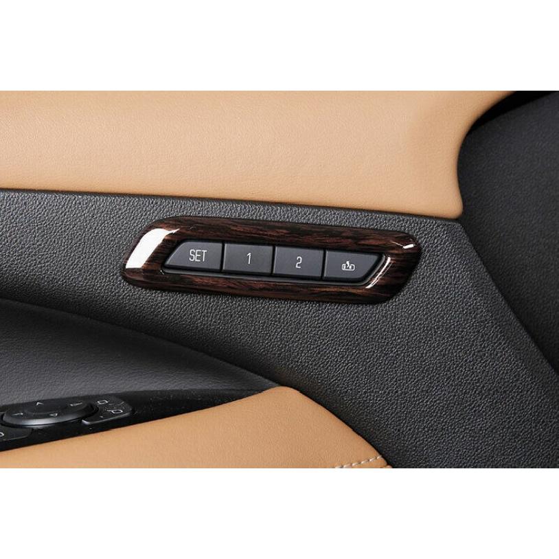 Fit For Buick LaCrosse 2016-2019 Seat Memory Button Frame Cover Trim Wood Grain