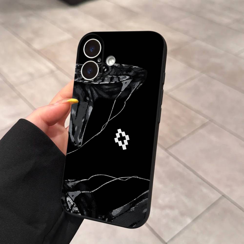 M-MARCELO B-BURLON Для IPhone 17 16 15 14 13 12 11 Pro Max 13 17Air Ударопрочные Мягкие Чехлы для Телефона Coque