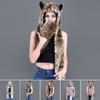Warm Warm Earmuff  Hat Animal Hat Scarf Set Winter Cap With Scarf Gloves  for Men Women