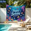 Under The Sea Birthday Banner 1pc - Polyester Party Decor