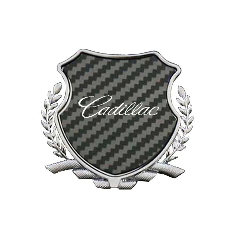 Custom Zinc Alloy Car Fender Emblem Side Window Badge for Cadillac ATS CT4 CT5 CTS ESCALADE STS XLR XT4 XT5 XT6 XTS Rear Sticker