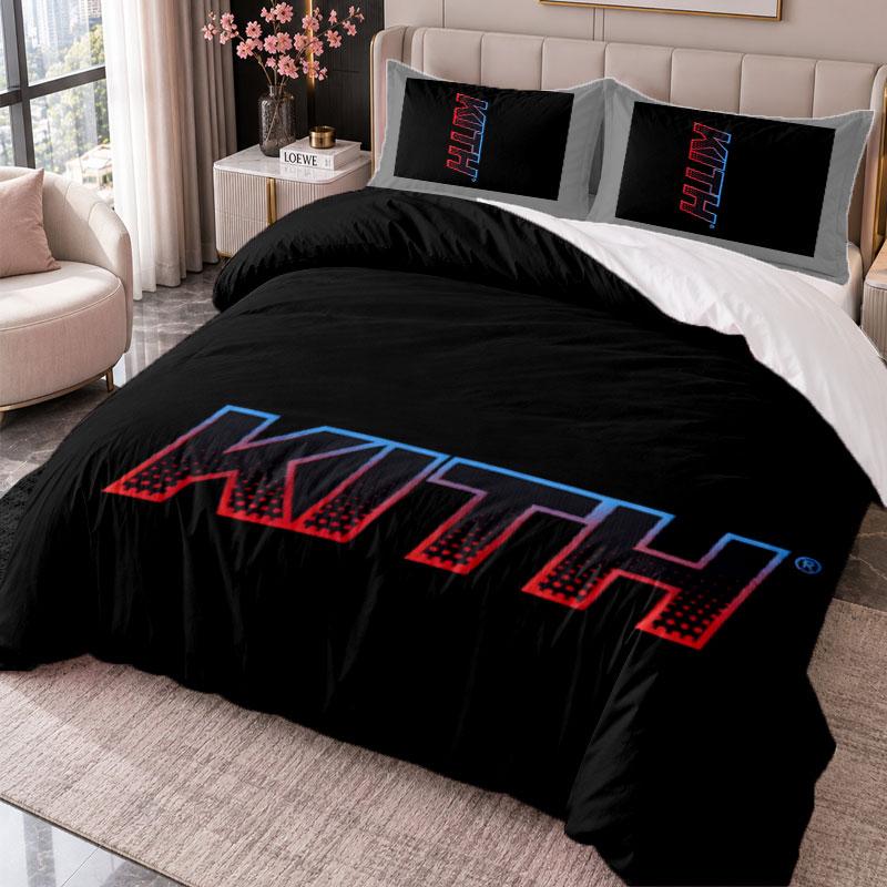 Kith 3-teiliges Bettwäsche-Set Bettbezug mit zwei Kissenbezügen für Schlafzimmer Heimdekoration