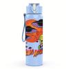 1PC Retro Orange Planet Space Abstract Print 750ml Portable Sports Water Bottle Leakproof Gym Outdoor Travel Drink Cup