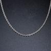 3mm/4mm Silver Color Punk Gothic Link Chain Stainless Steel Necklace Choker Metal Collar