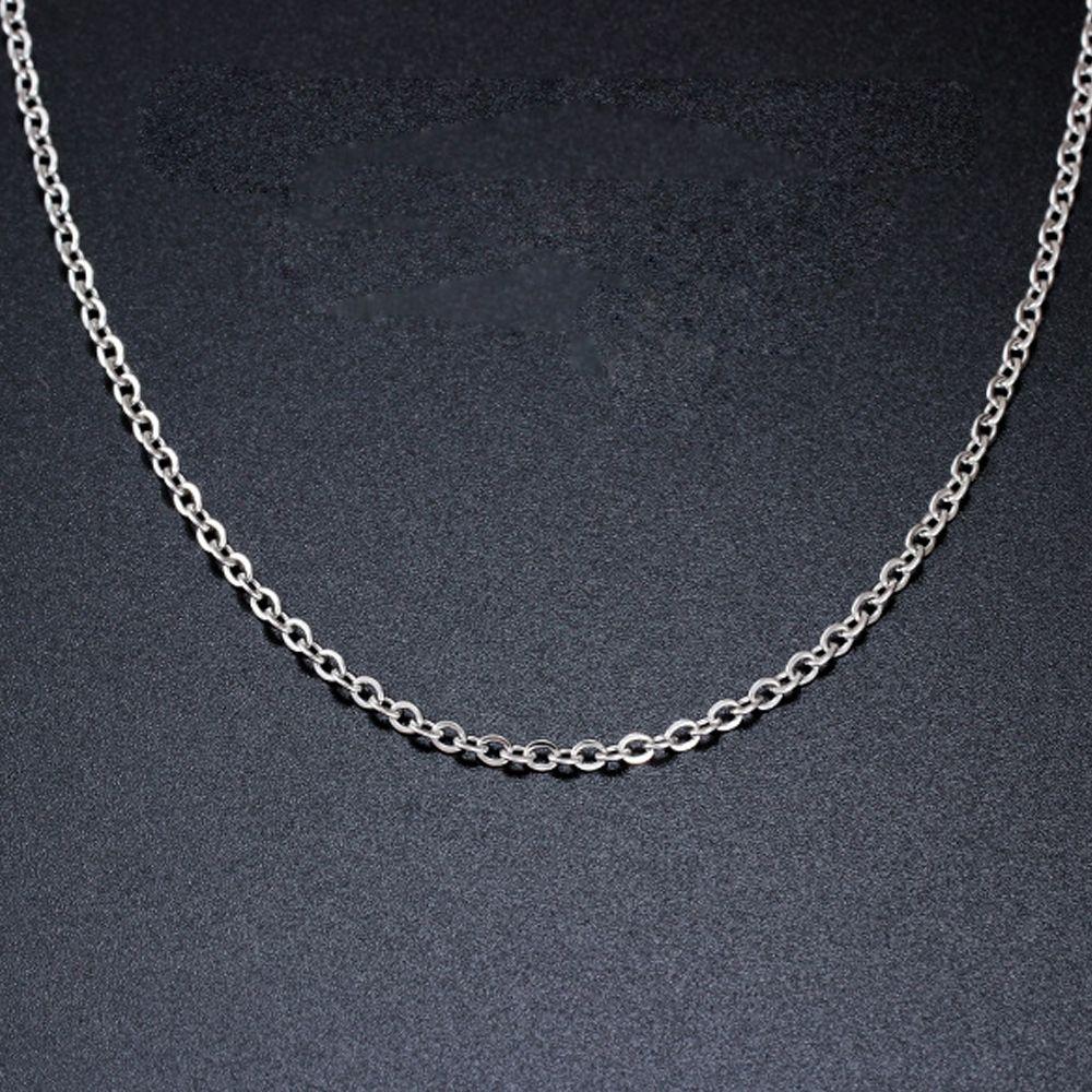 3mm/4mm Silver Color Punk Gothic Link Chain Stainless Steel Necklace Choker Metal Collar