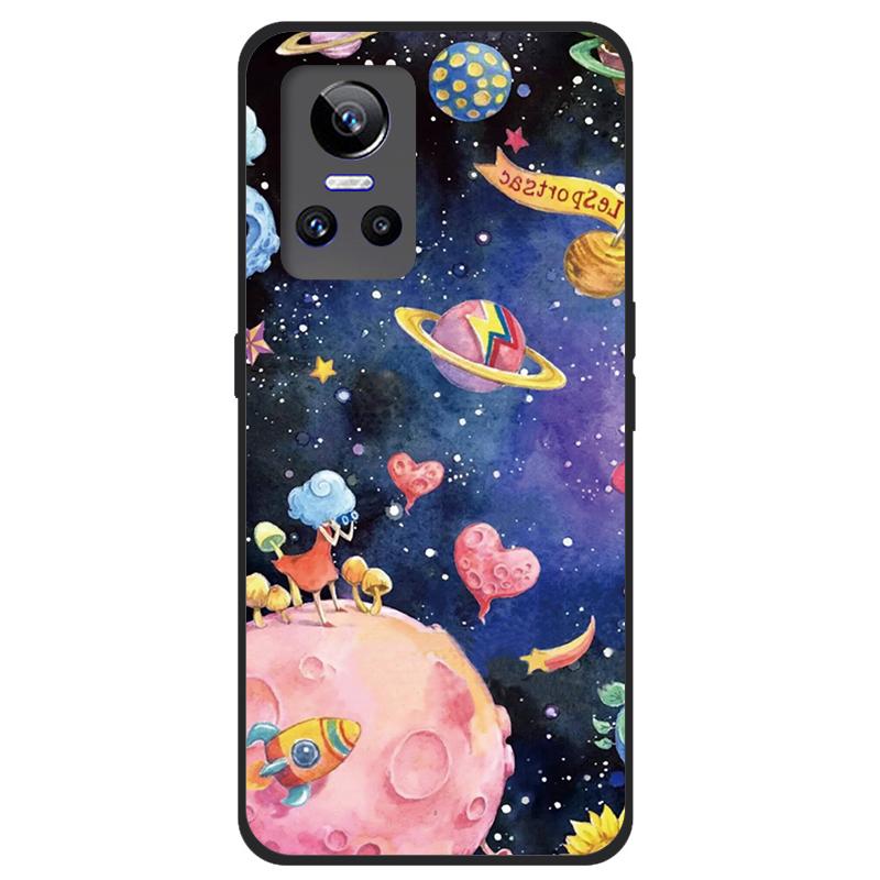 Для realme GT Neo 2 5G Чехол ТПУ Силикон Мягкий Мультяшный Прозрачный Чехол для Realme GT Neo 2 3 Neo3 Чехол для Телефона Neo2T Прозрачный Coque