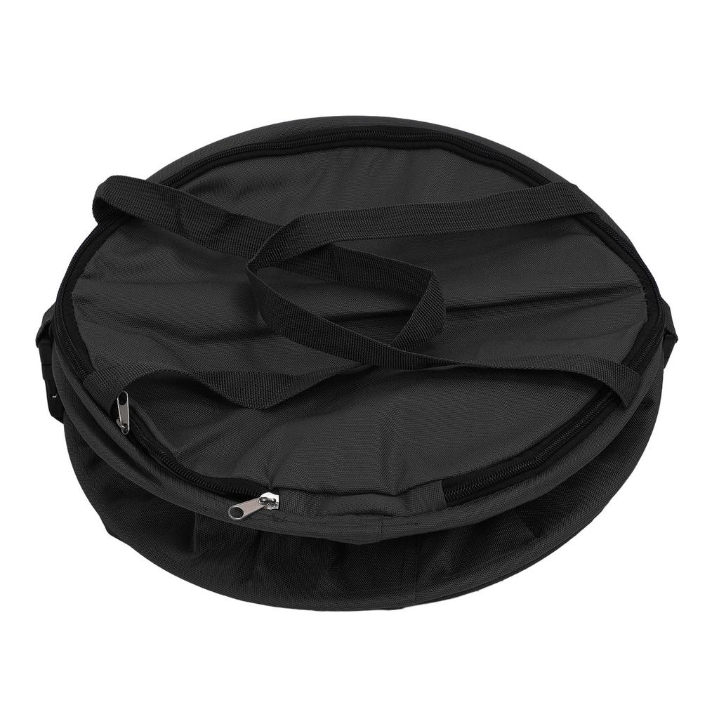 Camping Trash Can with Zippered Lid 24 Gallons Large Capacity Foldable Portable Garden Garbage