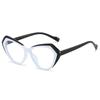 Color Matching Cat Eye Glasses Frame Anti-Blue Light Flat Mirror Personalized Color Contrast Tide Plain Face
