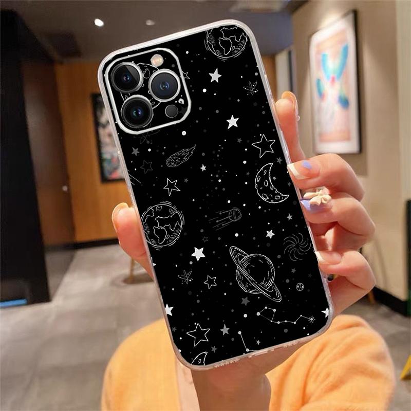 Чехол для телефона Вселенная Космос Планета Carcasa Funda Для iPhone 17 Pro Max Air 16 15 14 13 Pro Max 15 16 Pro 15Plus Чехол