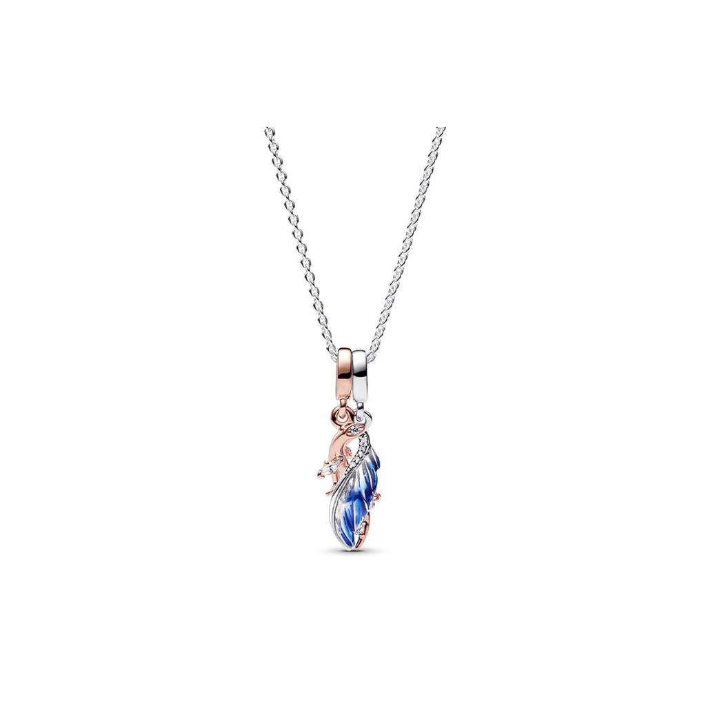 Pandora Synthetic Cubic Zirconia 925 Sterling Silver Necklaces Women's Silver 383199C01