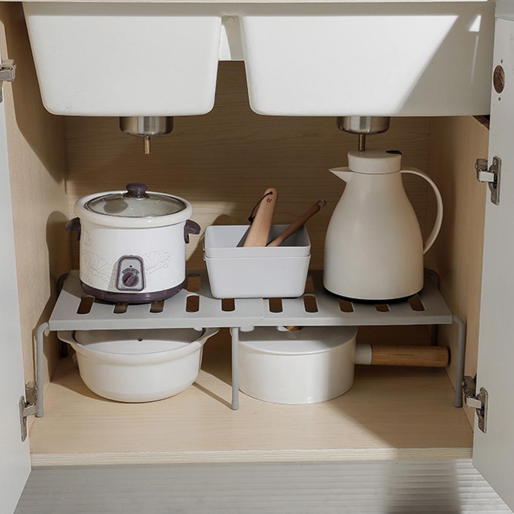 Растягивающаяся полка для хранения обуви кухонная приправа органайзер для столовых приборов выдвижная полка шкаф шкаф кладовая многофункциональный