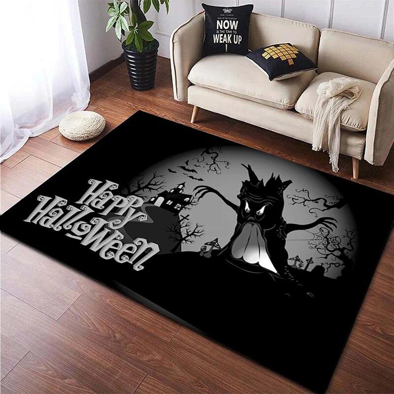 Halloween New Year Gift HD Printing Area Carpet, Living Room Sofa Decorative Carpet, Anti-skid Mat, Alfombras Direct Shipment