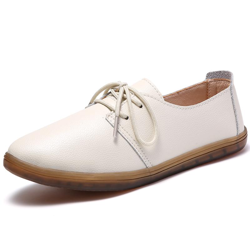 Женские белые туфли на плоской подошве, мокасины для вождения, повседневные черные туфли для ходьбы в стиле минимализма для мам, большой размер