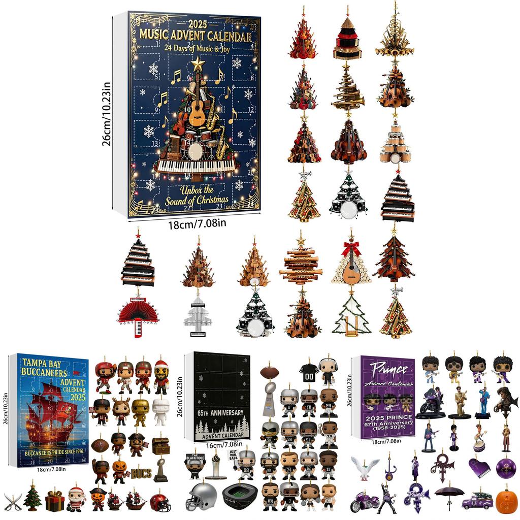 Арсенал Ливерпуль Футбол Акриловый Рождественский Блайнд Бокс Украшение на Елку с Мультяшными Персонажами для Праздничного Декора