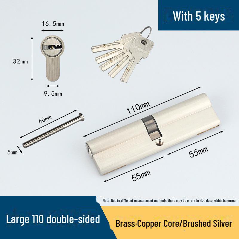 Универсальная ручка-замок для противопожарной двери с медным сердечником для спален и деревянных дверей, размер 70