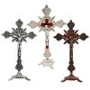 Standing Crucifix 10" H Jesus Crucifix Crucifix with Stand for Tabletop Christian Decoration Home Decor Dining Table Chapel