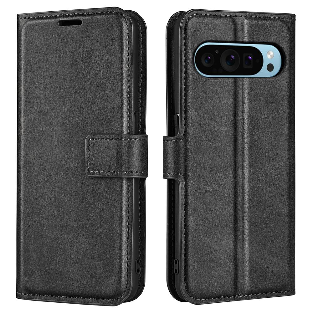 For Google Pixel 9/Pixel 9 Pro PU Leather Case Anti-Scratch Calf Texture Phone Protective Cover