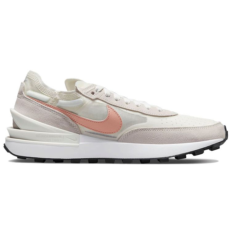 Nike Waffle One Sail Rose Whisper Женские кроссовки Белый Черный DN4696-102