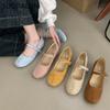 Fashion SUOJIALUN 2025 Spring New Brand Women Flat Shoes Fashion Round Toe Ladies Elegant Boat Shoes Soft Flat Heel Dress Mary Jane Shoe