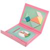 Wooden Jigsaw Magnetic Tangram Puzzle Book Educational Toys For Children Baby Kid Portable Montessori Learning Intelligence