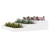 VidaXL Planter White 107x107x27 Cm Solid Pine Wood 823914