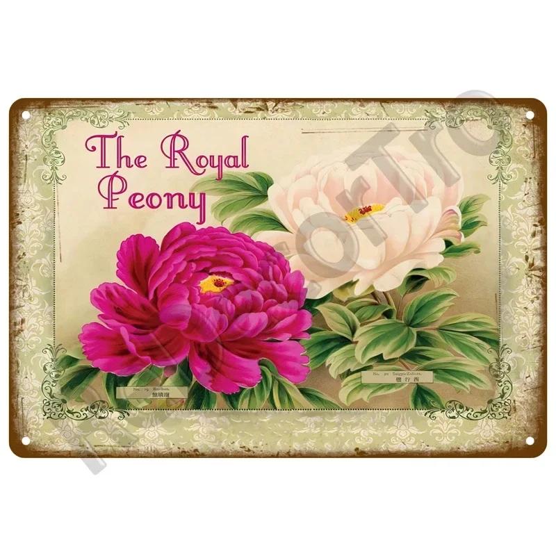 Vintage Gardening Metal Sign Retro Flower Sign Perfect for Outdoor Indoor Home Wall Decor and Farm Decoration