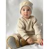 Cotton Beret 3 Piece Set Baby and Child Beige