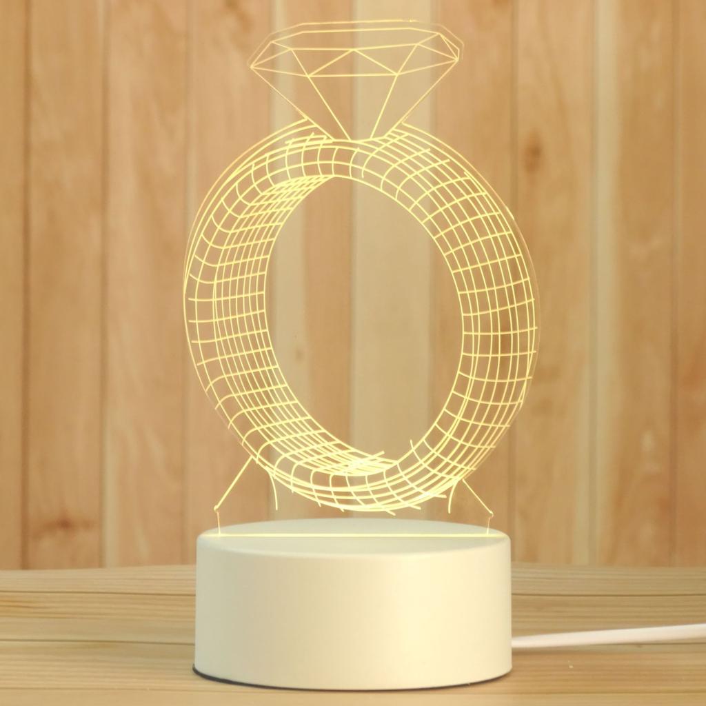 Индивидуальные детские 3D сенсорные светодиодные затемняющие магнитные абстрактные формы для детей, индукционный ночник