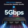 USB 3.0 Селектор KVM er Адаптер USB3.0 HDMI2.0-совместимый блок для ПК Сканер Принтер Одна кнопка