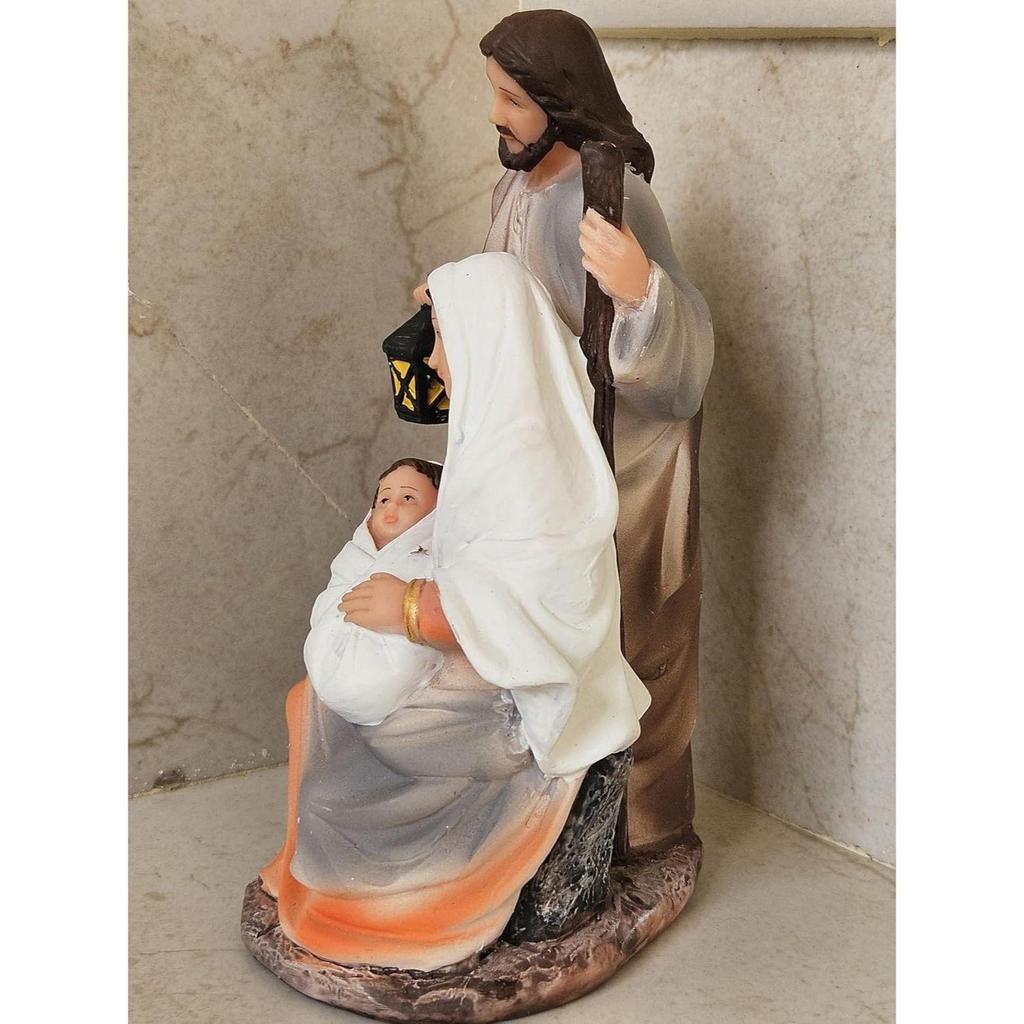 Новейший декор из смолы, небольшой размер, выставочный образец для стола, рождественский подарок другу, рождественские подарки, одиночные фигурки для детской кроватки Святого Семейства