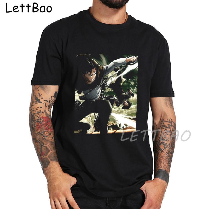Attack On Titan Retro Design Funny Cool Anime T Shirt Men Streetwear Casual T Shirt