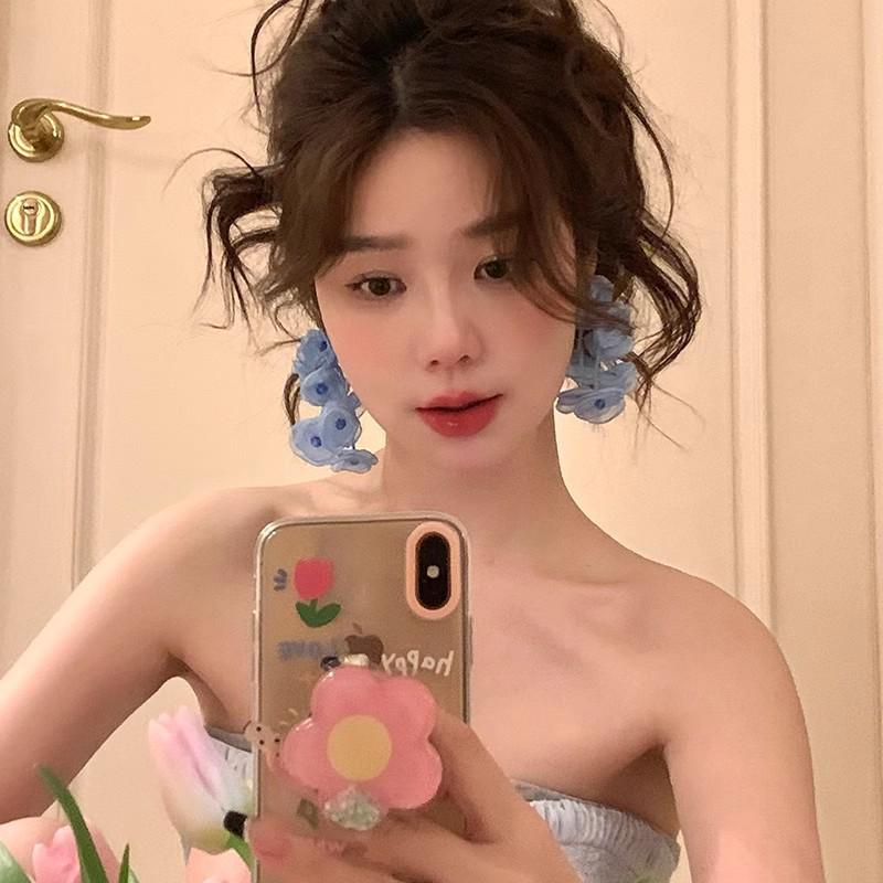 Летние милые серьги с цветами: Универсальные серьги-гвоздики высокого класса с иглой из серебра 925 пробы